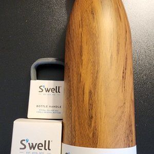 S'well Teakwood Bottle 25oz with Accessories
